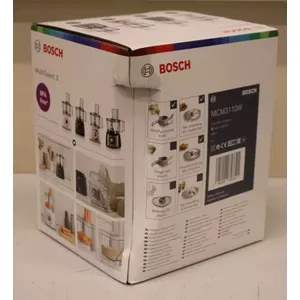 Bosch Multi Talent 3 MCM3110W Food Processor 800W 2.3L Bowl Capacity 2 Speeds White and Grey
