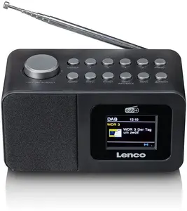 Tabletop radio Lenco CR-625BK — FM/AM receiver with Bluetooth, black