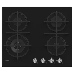 Built-in Gas Hob Candy CDK6GF4WEKB 4 Zones Rotary Control