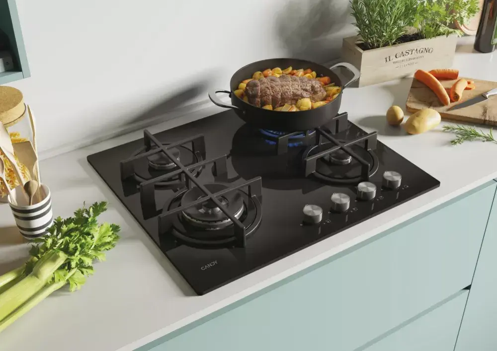Built-in Gas Hob Candy CDK6GF4WEKB Photo 5