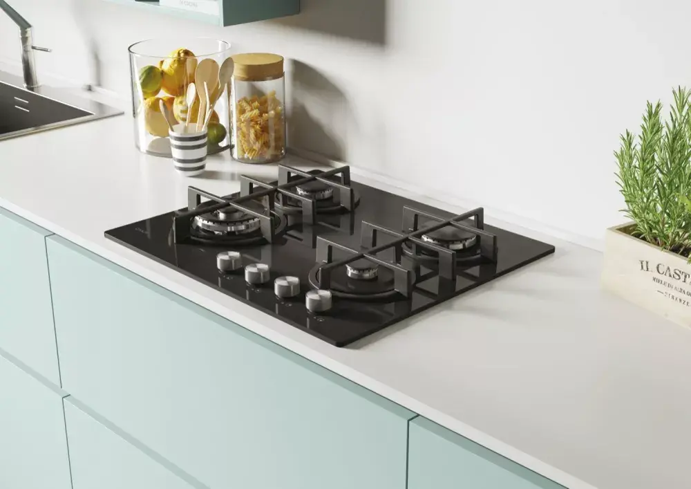 Built-in Gas Hob Candy CDK6GF4WEKB Photo 3