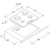 Built-in Gas Hob Candy CDK6GF4WEKB Photo 2