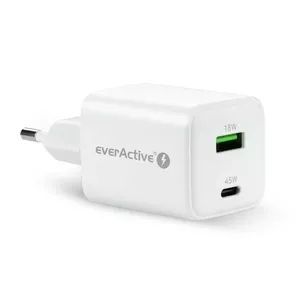 Wall charger everActive SC-450Q 45W 1×USB-C 1×USB-A White
