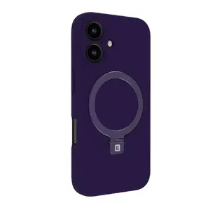 Mīksta silikona vāciņš Soft Touch Evelatus priekš Apple iPhone 16 — Premium MagSafe, violetais