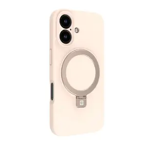 Чехол Soft Touch Silicone Evelatus для Apple iPhone 16 — Premium MagSafe, Pink Sand