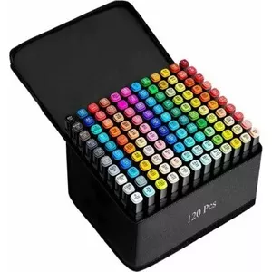 Alcohol Marker Set Extralink 120 Colors Dual Tips