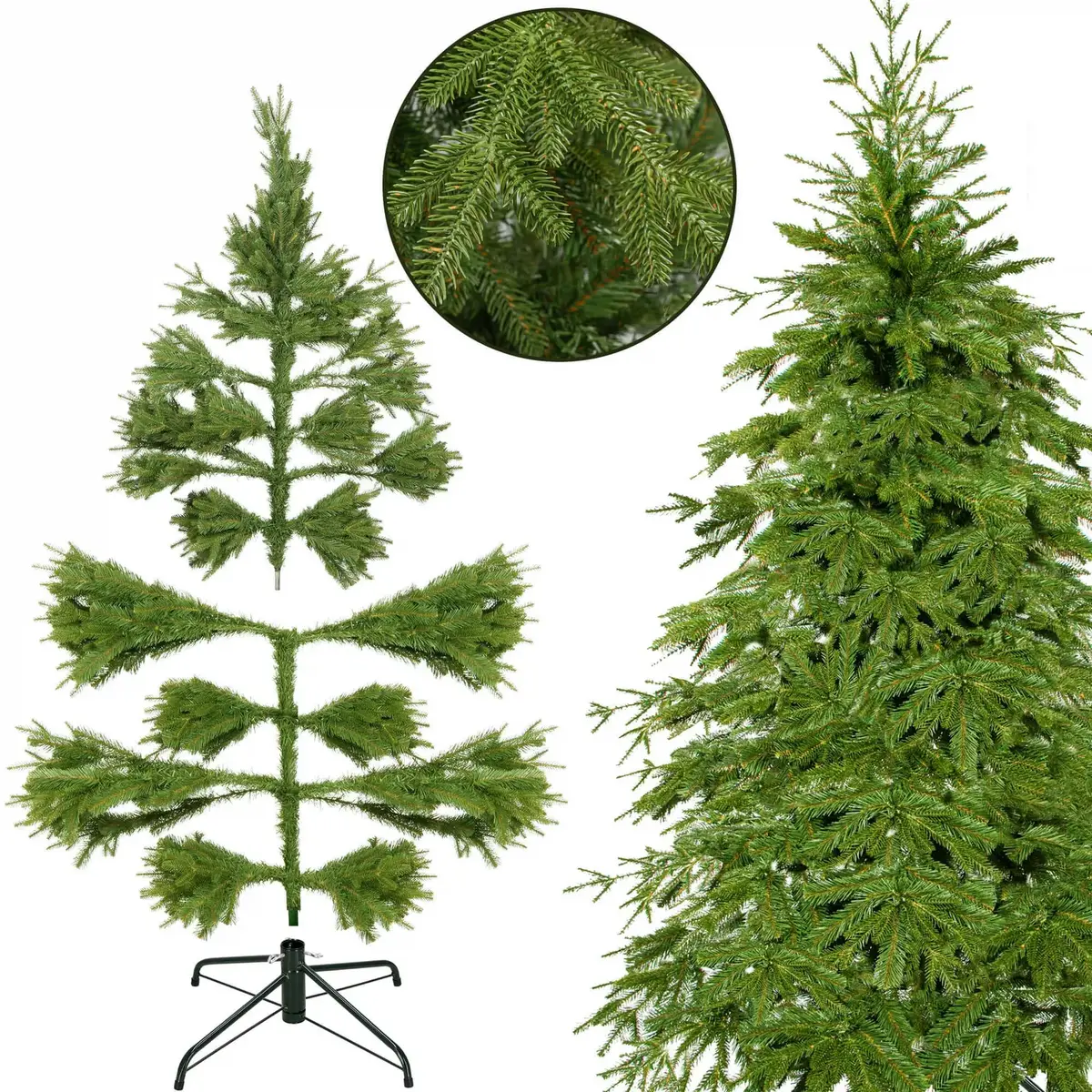 Springos CT0177 Premium Artificial Christmas Tree 180 cm Photo 9