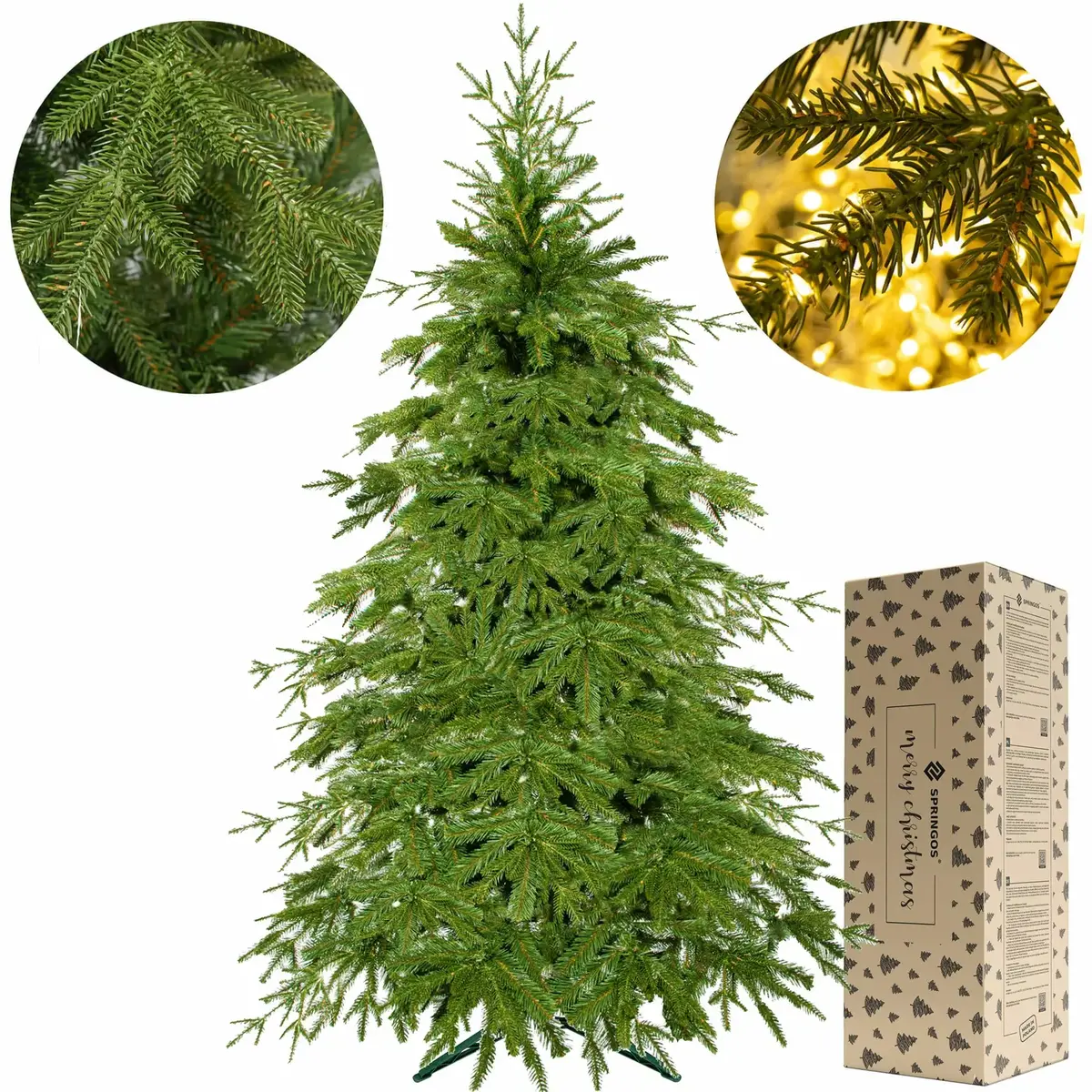 Springos CT0175 artificial Christmas tree 120 cm Photo 5