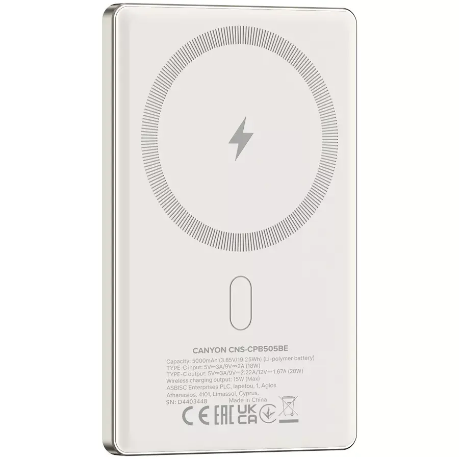 Портативный аккумулятор Canyon CNS-CPB505BE Photo 4