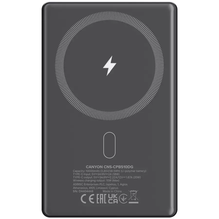Portable Power Bank CANYON OnPower 510 CNS-CPB510DG Photo 3