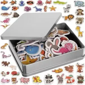 Magnetic fridge decorations Kruzzel — animal shapes, set of 40 pieces