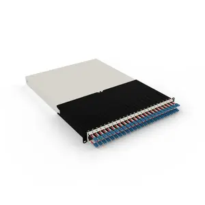 Patchbox .one Cable Management System for 30RU Racks with OS2 LC-LC Fiber Optic Cassettes and 1.8 m Cables
