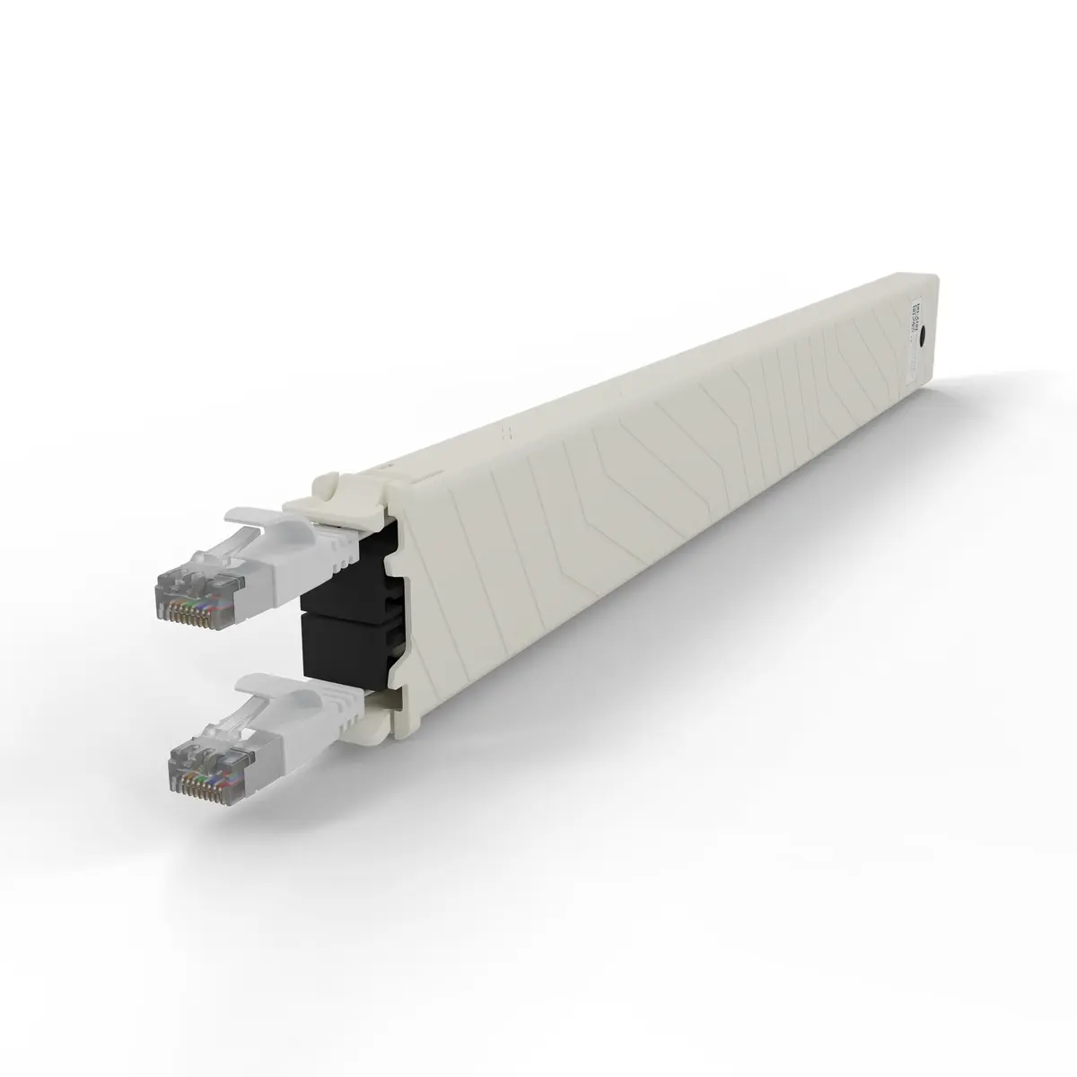 Patchbox .one Cassette Cat6a STP Network Cable White Photo 4
