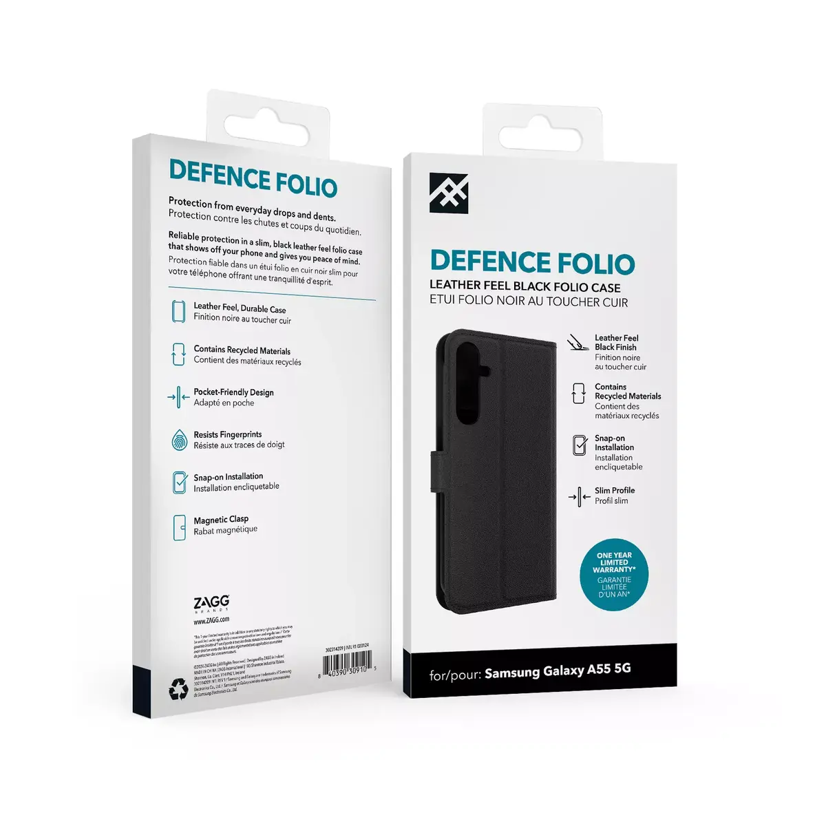 Zagg IFROGZ Defence folio priekš Galaxy A55 5G Photo 3