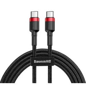 Кабель USB-C — USB-C Baseus CATKLF-G91 1 м, USB C коннекторы, 0.48 Гбит/с, чёрный