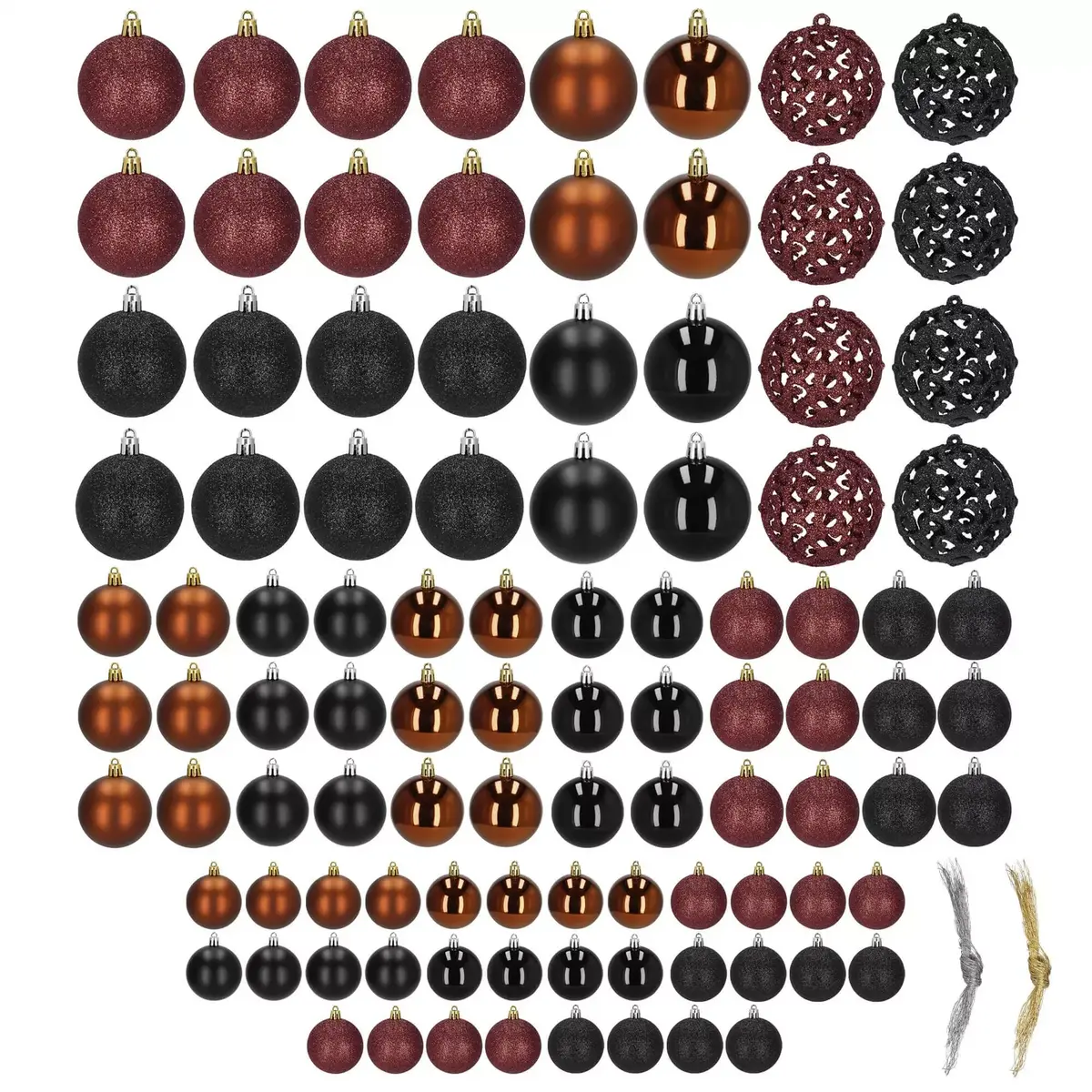 Ёлочные шары Springos CA1165 — 100 шт. Photo 2