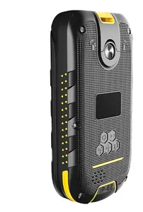 Hammer BOW LTE Rugged Mobile Phone Clamshell Dual SIM 2.4 Inch Display 2 MP Camera 1200 mAh Battery Black and Yellow