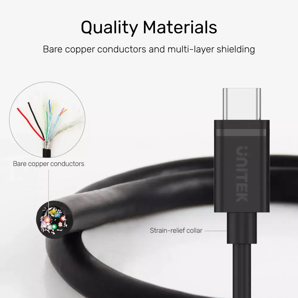 Unitek USB C–USB C cable Y-C477BK01-2M Photo 3