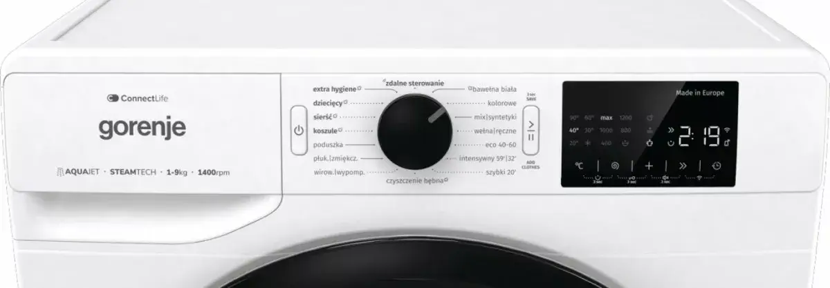 Gorenje WPNA94A1TWIFI/PL veļas mašīna 9 kg Photo 7