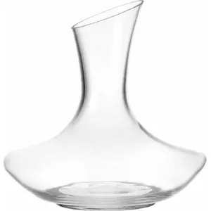 Wine decanter LEONARDO Daily — round glass carafe, 227 mm height and diameter, transparent