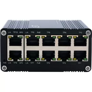 Nevadāms PoE slēdzis Exsys EX-62025POE 10 portu Gigabit, atbalsts 802.3af/at