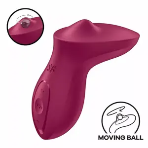 Clitoral Lay-On Vibrator Satisfyer Exciterrr D-240520 Berry, compact external stimulator