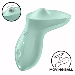 Lay-On Clitoris Vibrator Satisfyer Exciterrr Mint, rechargeable, waterproof