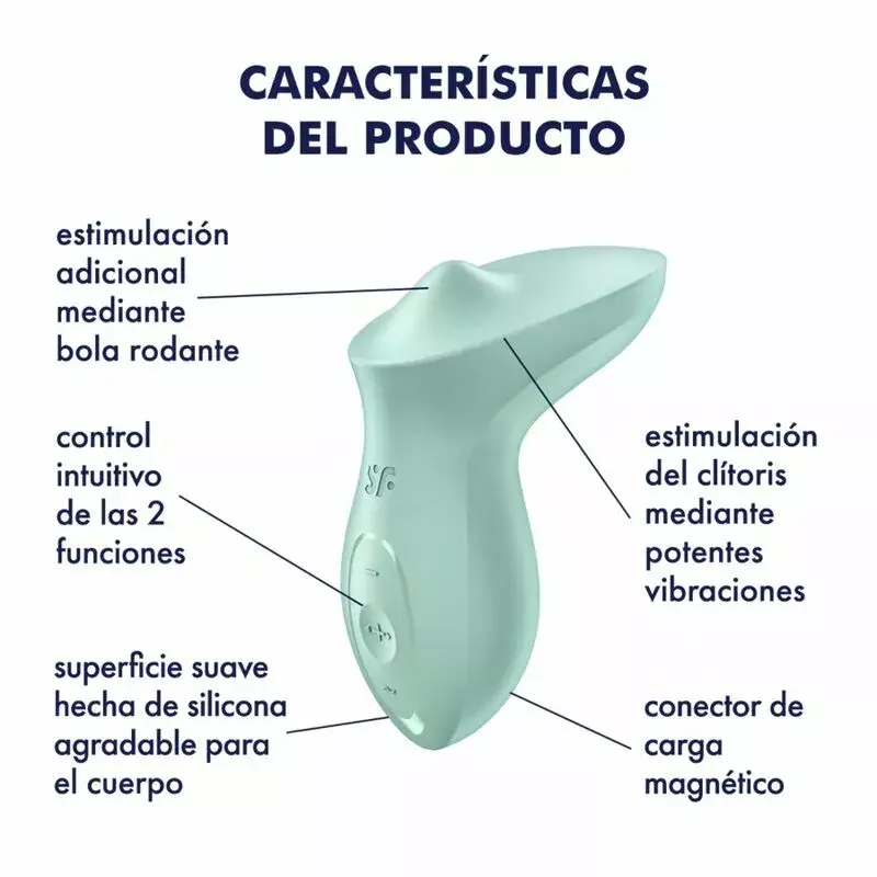Clitoris Vibrator Satisfyer Exciterrr Mint Photo 4