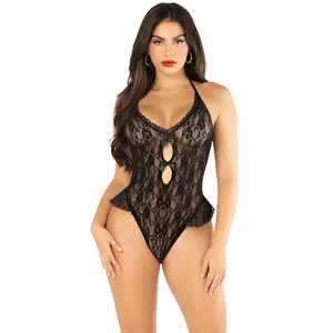 Bodysuit Leg Avenue One Size Black D-242041