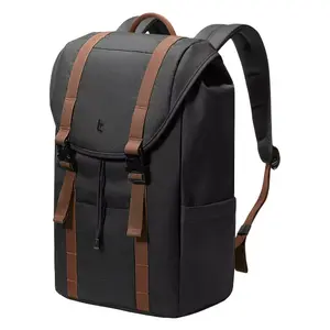 Mugursoma portatīvajam datoram Tomtoc VintPack-TA1, tilpums 22 l, paredzēta līdz 15,6" (melna)