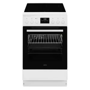 Керамическая плита AEG CCB56491BW 50 см, белая, класс энергопотребления A