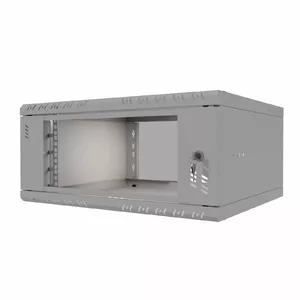 19" rack cabinet Stalflex S-RC19-4U-450GG 4U 450 mm depth glass door grey