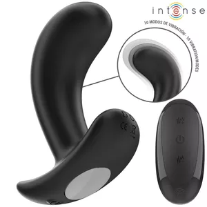 Anālais vibrators INTENSE Silikons Melns