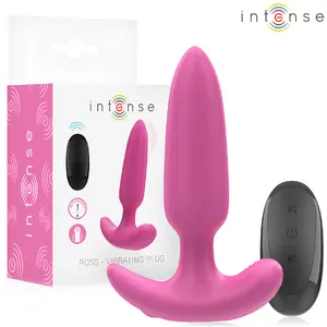 INTENSE ROSS Anal Vibrator with Remote Control, 10 Vibration Modes, Silicone, Pink