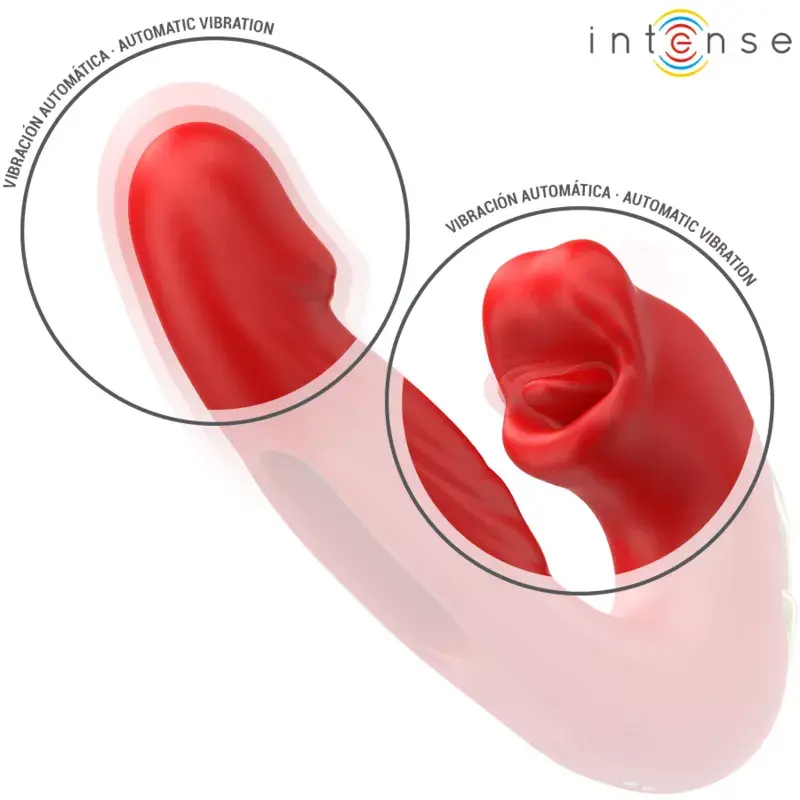 INTENSE NATHY Double Vibrator with Stimulating Mouth Photo 5