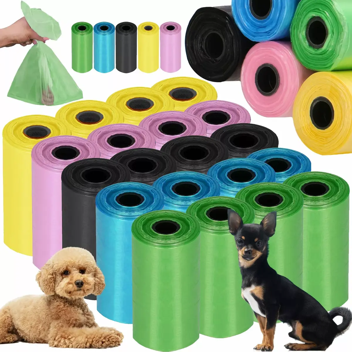 Dog waste bags Springos PA0253 — 360 pcs Photo 2