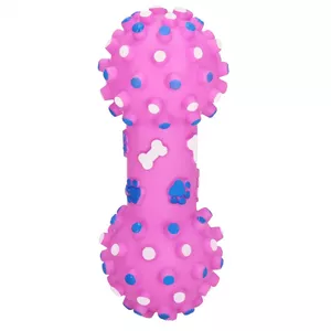 Игрушка для собак Springos PA0286 — резиновая пищащая жевательная, розовая