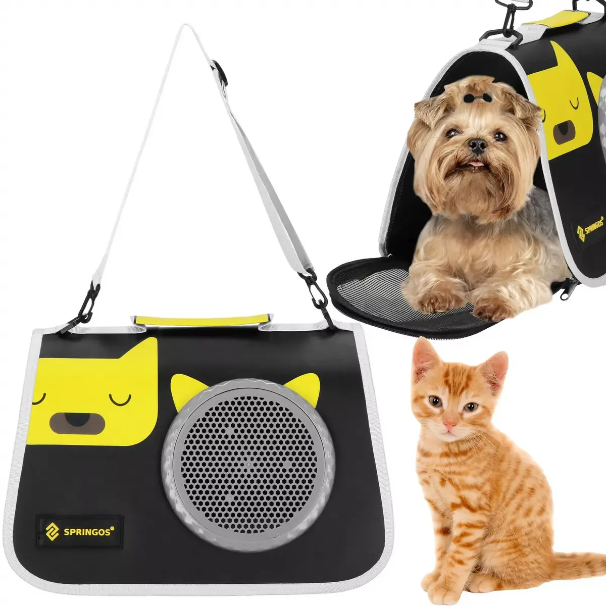 Pet carrier Springos PA0234 24×40×24 cm Photo 4