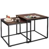 Springos HF0024 coffee table set — 2 square tables Photo 2