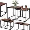 Springos HF0024 coffee table set — 2 square tables Photo 3