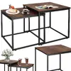 Springos HF0024 coffee table set — 2 square tables Photo 4