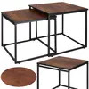 Springos HF0024 coffee table set — 2 square tables Photo 5