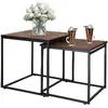 Springos HF0024 coffee table set — 2 square tables Photo 10