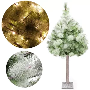 Artificial Christmas tree Springos CL0860 150 cm snow-covered with 128 LED lights