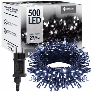 String lights Springos CL0543 — 500 LED cold white, 27.5 m