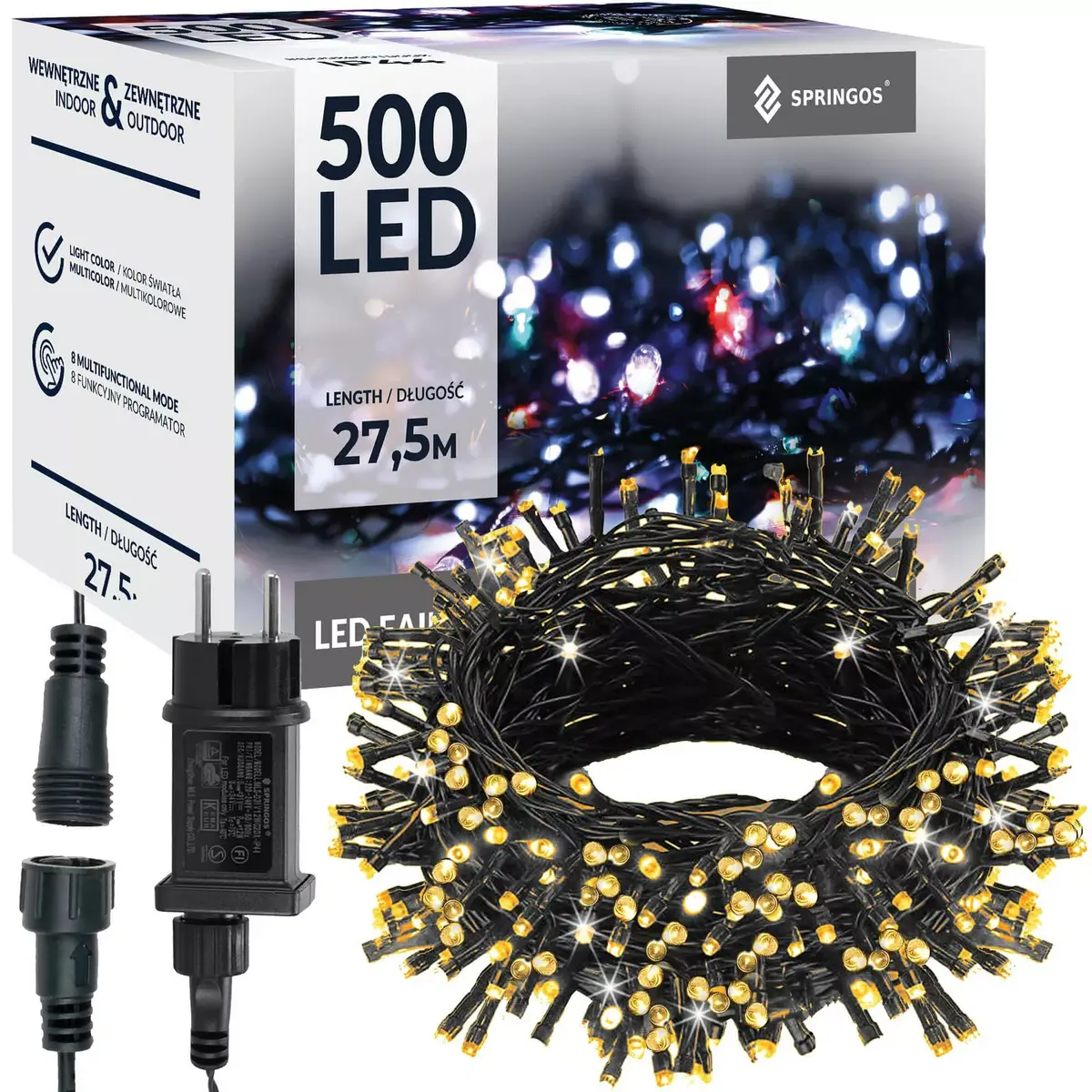 Springos CL0544 Christmas Lights 500 LED 27.5 m Photo 4