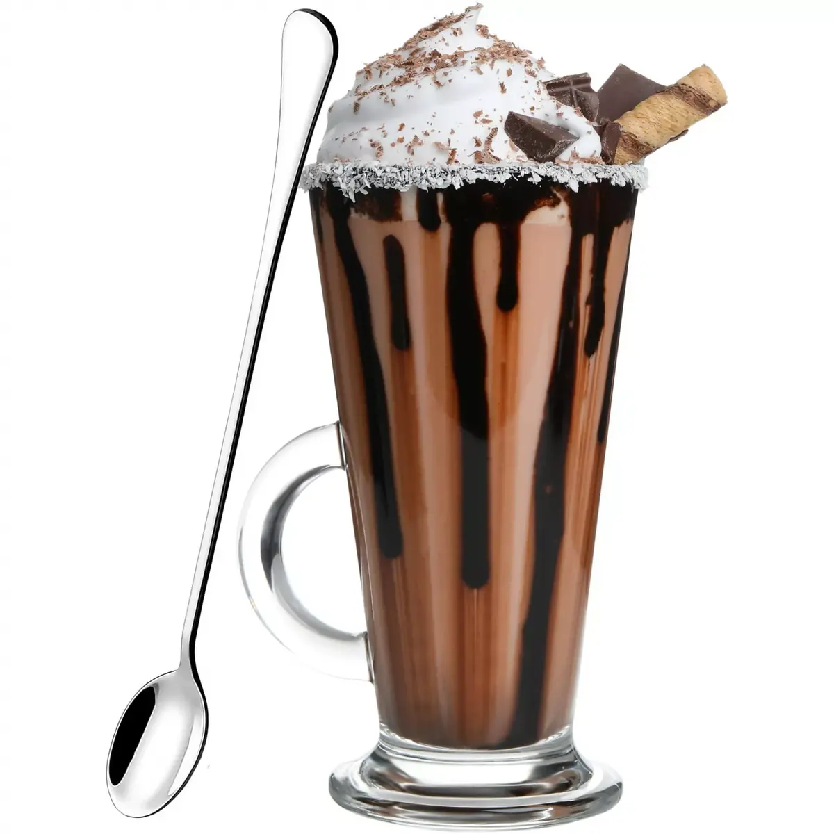 Springos HA7498 stainless steel latte & dessert spoons Photo 2