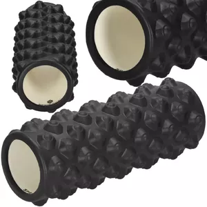Masāžas rullis Springos FR0023 33 x 10,5 cm, melns – putu rullis