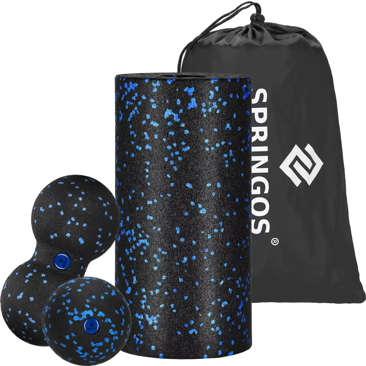 Springos FR0025 Massage Set — Foam Roller & Balls Photo 2