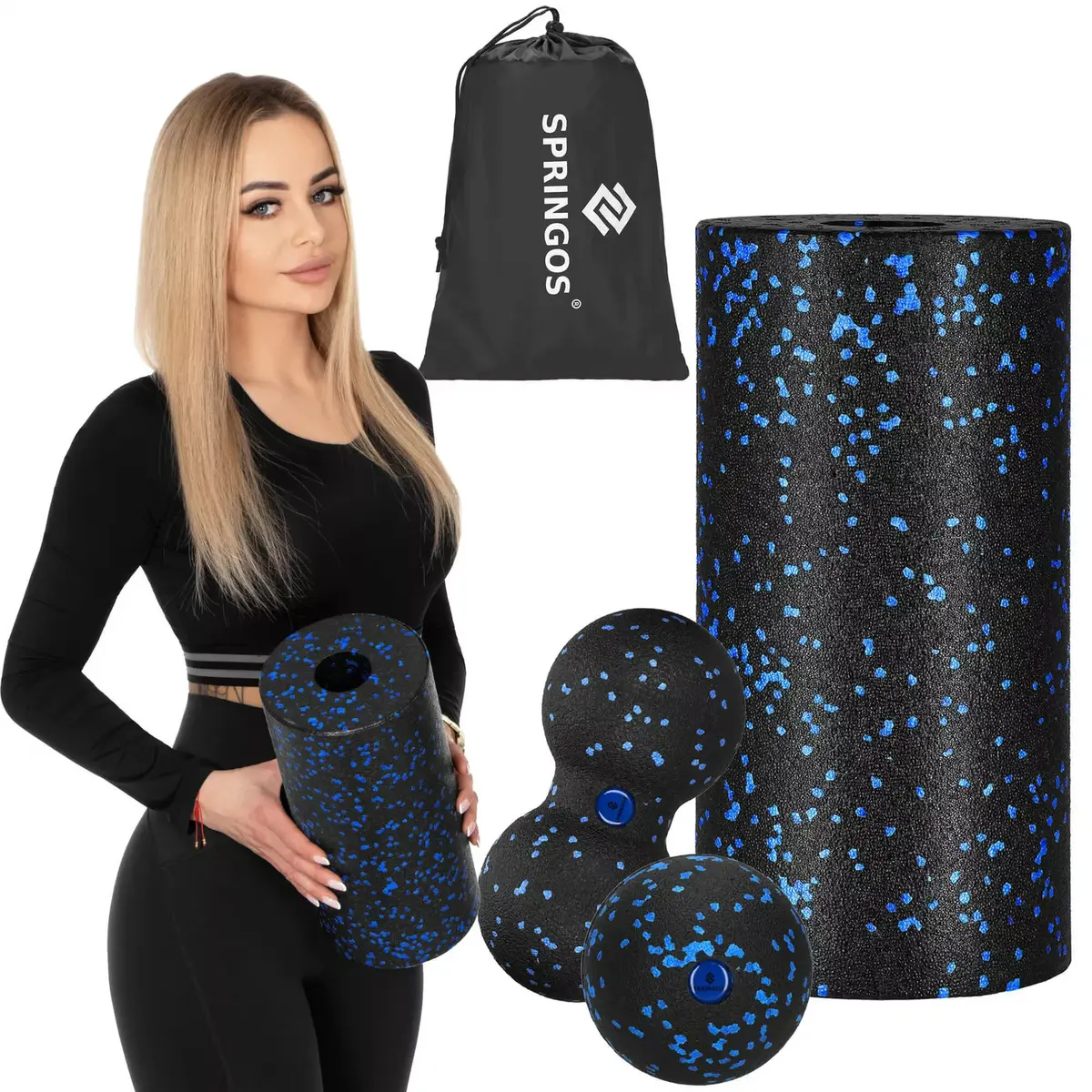 Springos FR0025 Massage Set — Foam Roller & Balls Photo 5